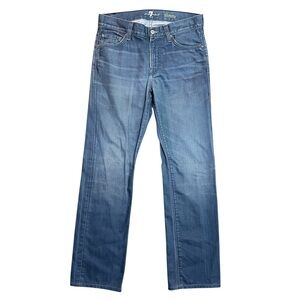 7 For All Mankind Slimmy Jeans - Medium Blue Wash Size 30 Inseam 30